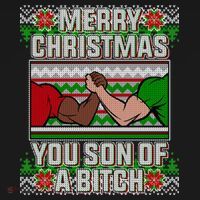 Merry Christmas You Son Of A Btch Ugly Sweater Women's Tank Top thumb 5