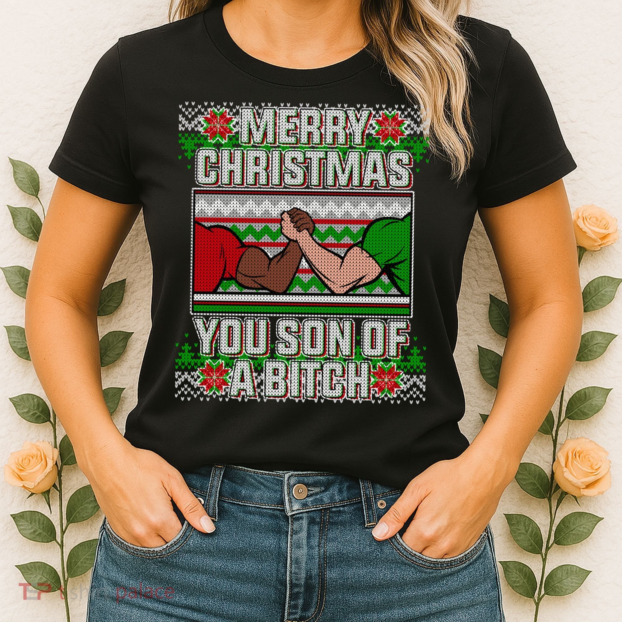 Merry Christmas You Son Of A Btch Ugly Sweater Women's T-Shirt
