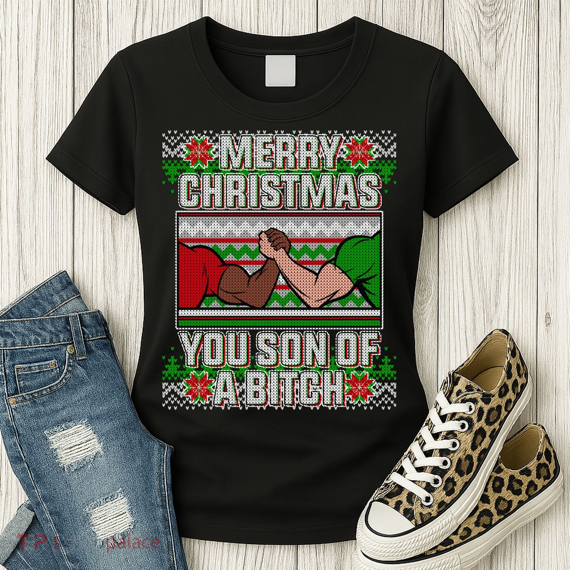 Merry Christmas You Son Of A Btch Ugly Sweater Women's T-Shirt