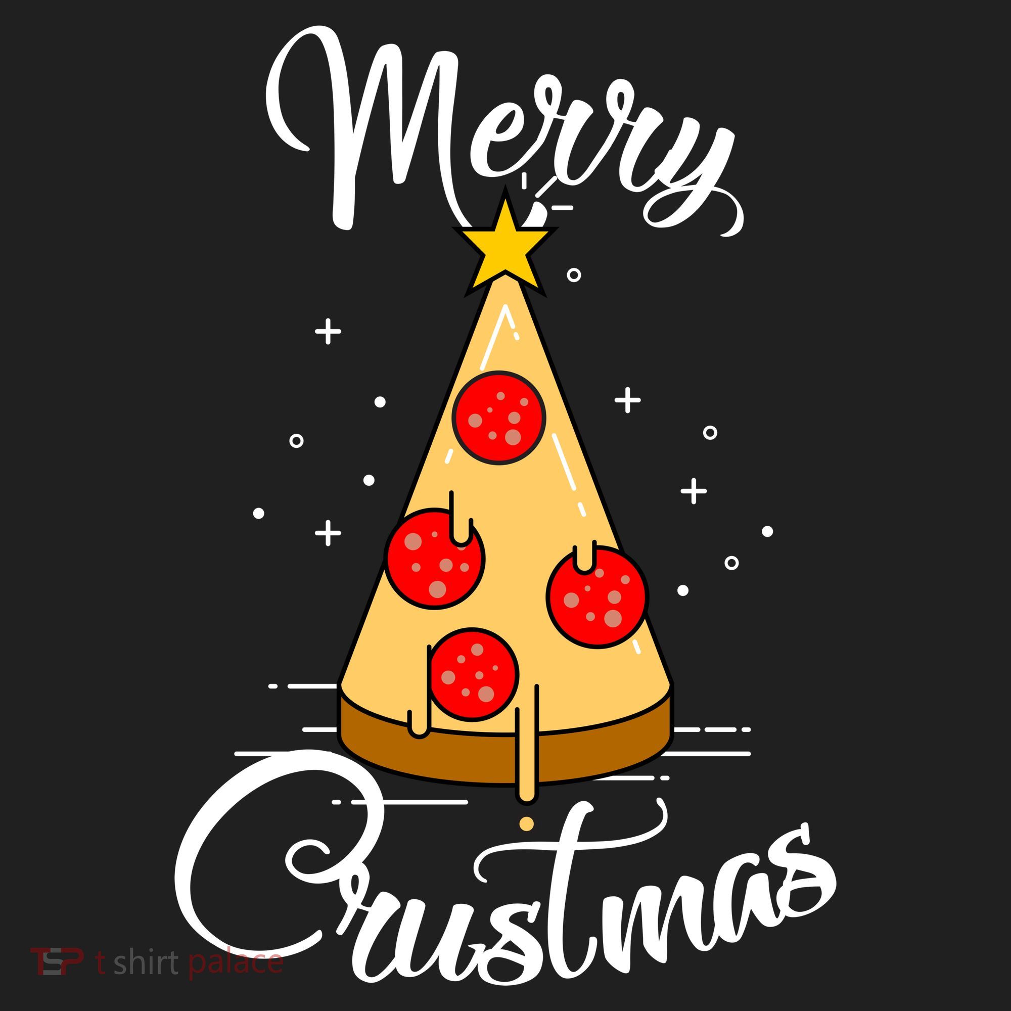 Merry Chrustmas Funny Christmas Pizza Women's Sweatshirt
