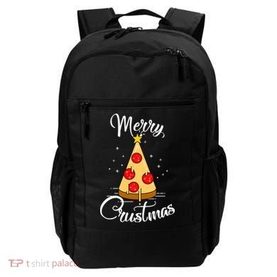 Merry Chrustmas Funny Christmas Pizza Backpack