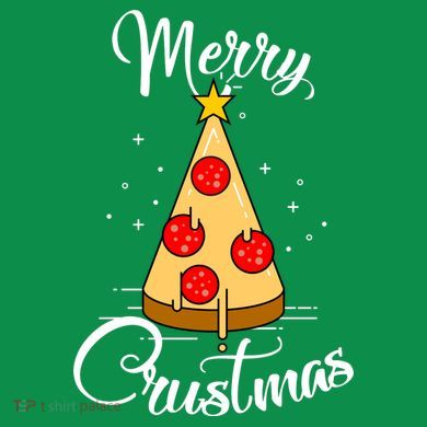 Merry Chrustmas Funny Christmas Pizza Coaster