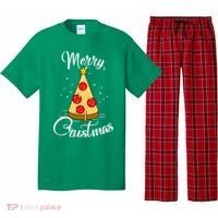 Merry Chrustmas Funny Christmas Pizza Pajama Set thumb 0