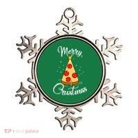 Merry Chrustmas Funny Christmas Pizza Ornament thumb 0