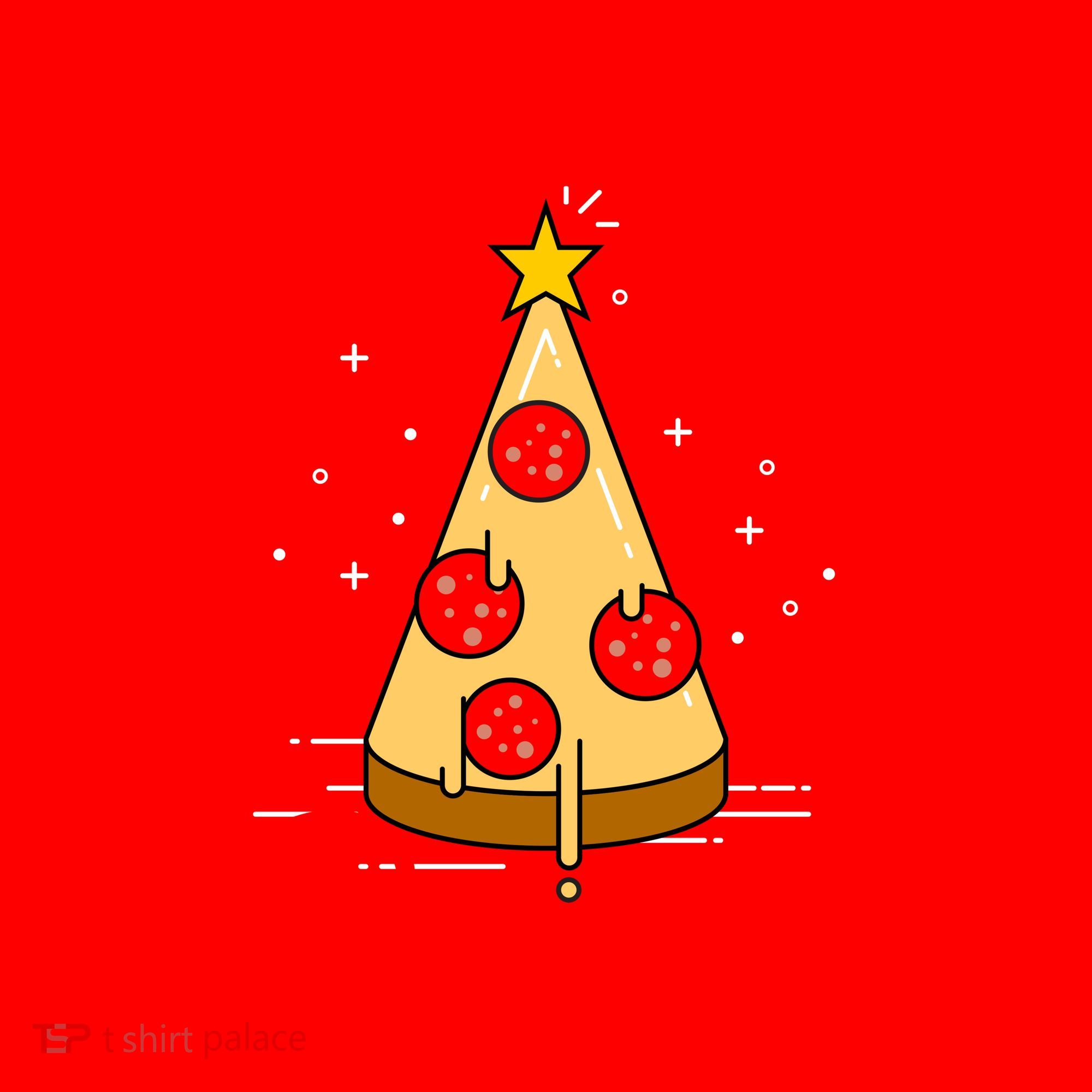 Merry Chrustmas Funny Christmas Pizza Santa Hat