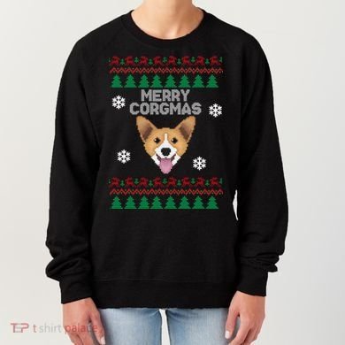 Merry Corgmas Ugly Christmas Women's Sweatshirt