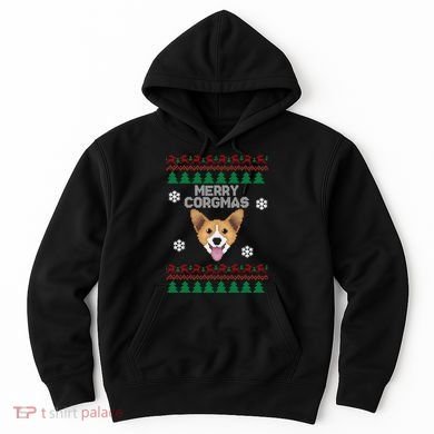 Merry Corgmas Ugly Christmas Hoodie