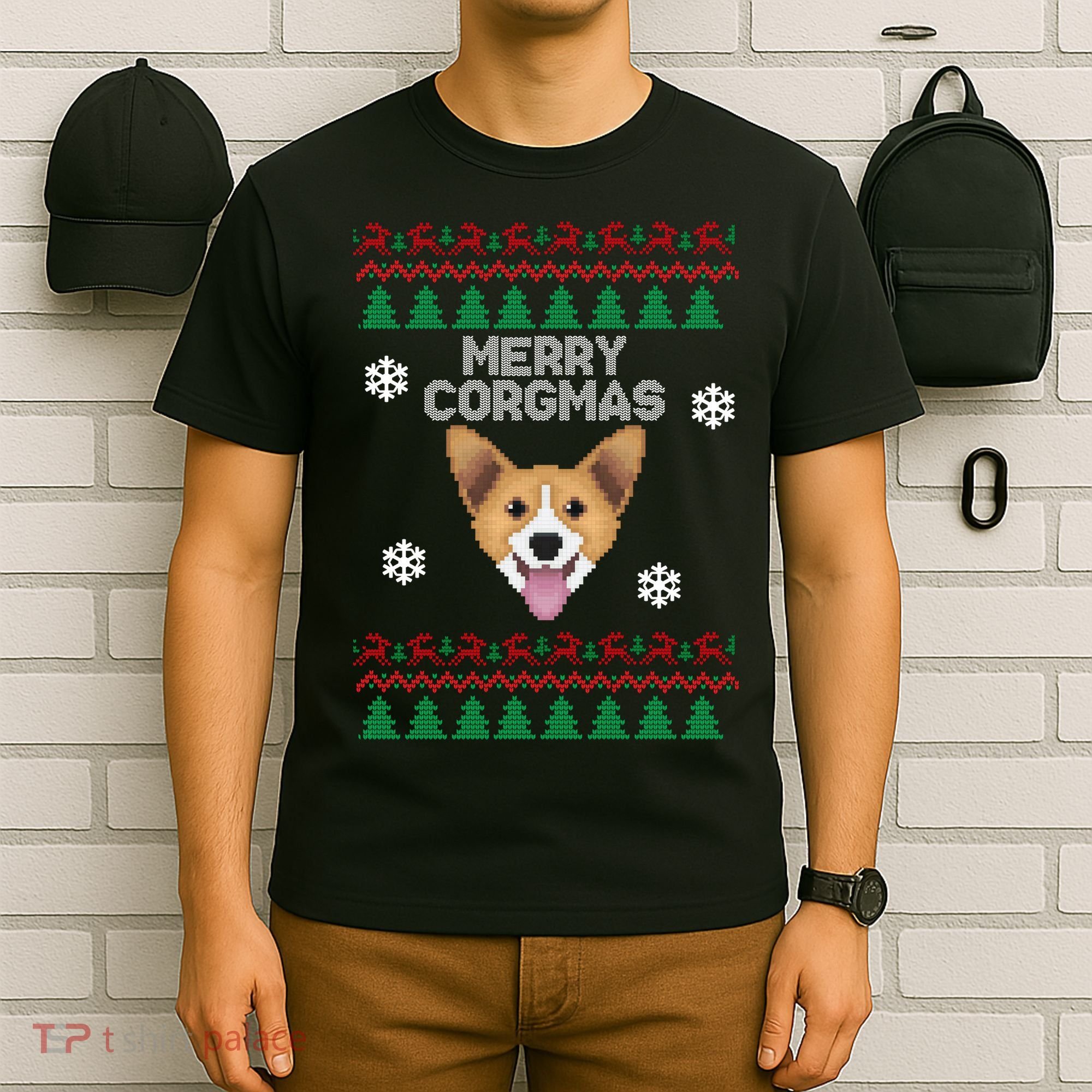 Merry Corgmas Ugly Christmas T-Shirt