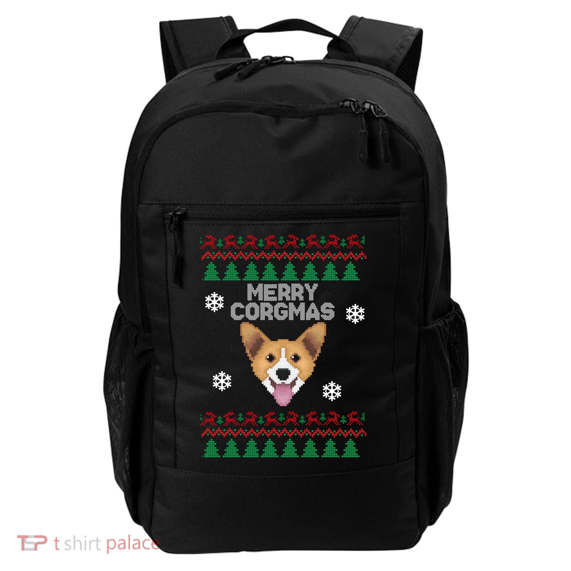 Merry Corgmas Ugly Christmas Backpack