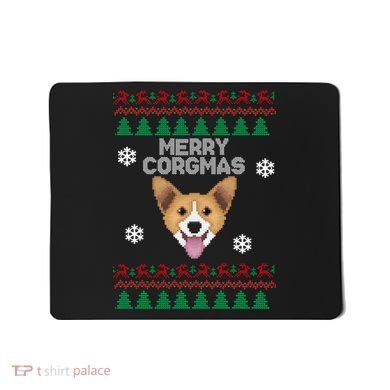 Merry Corgmas Ugly Christmas Mousepad