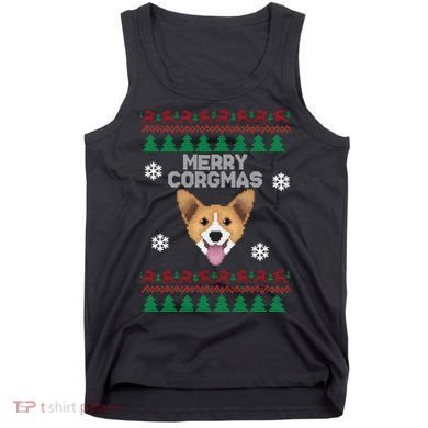 Merry Corgmas Ugly Christmas Tank Top