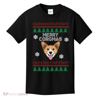 Merry Corgmas Ugly Christmas Kids T-Shirt