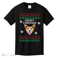 Merry Corgmas Ugly Christmas Kids T-Shirt thumb 0