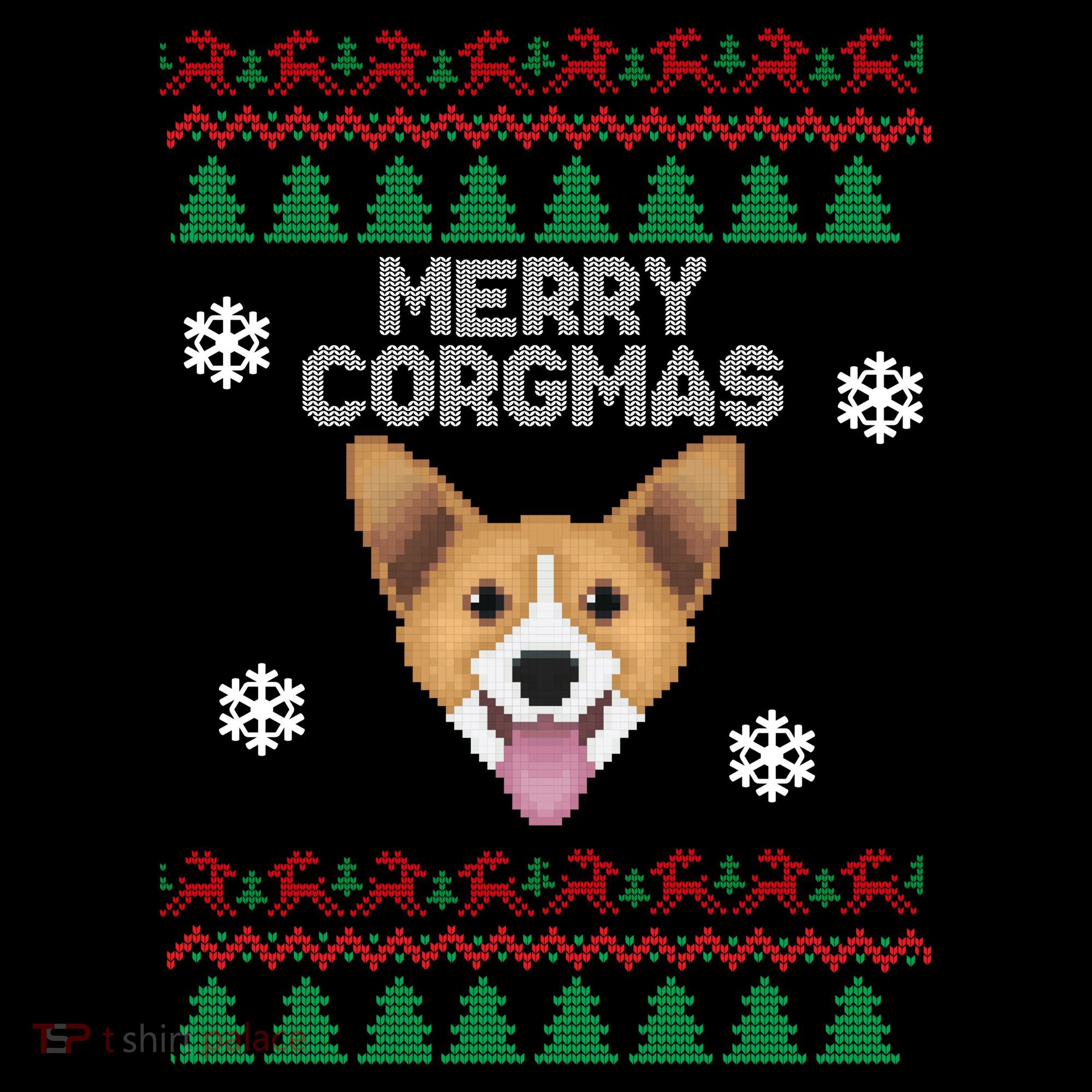 Merry Corgmas Ugly Christmas Tote Bag