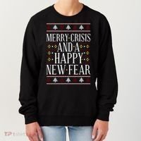 Merry Crisis Ugly Christmas Sweater Women's Sweatshirt thumb 0