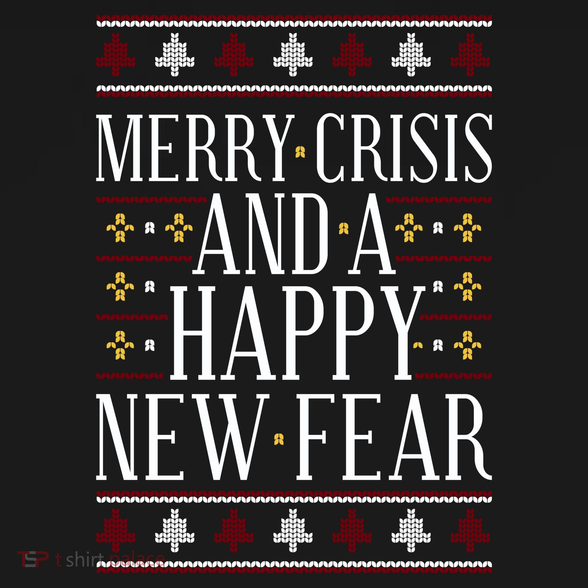 Merry Crisis Ugly Christmas Sweater Backpack