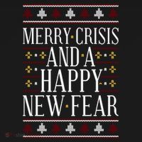 Merry Crisis Ugly Christmas Sweater Bucket Hat thumb 4