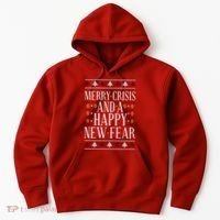 Merry Crisis Ugly Christmas Sweater Hoodie thumb 0
