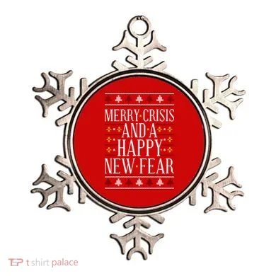 Merry Crisis Ugly Christmas Sweater Ornament