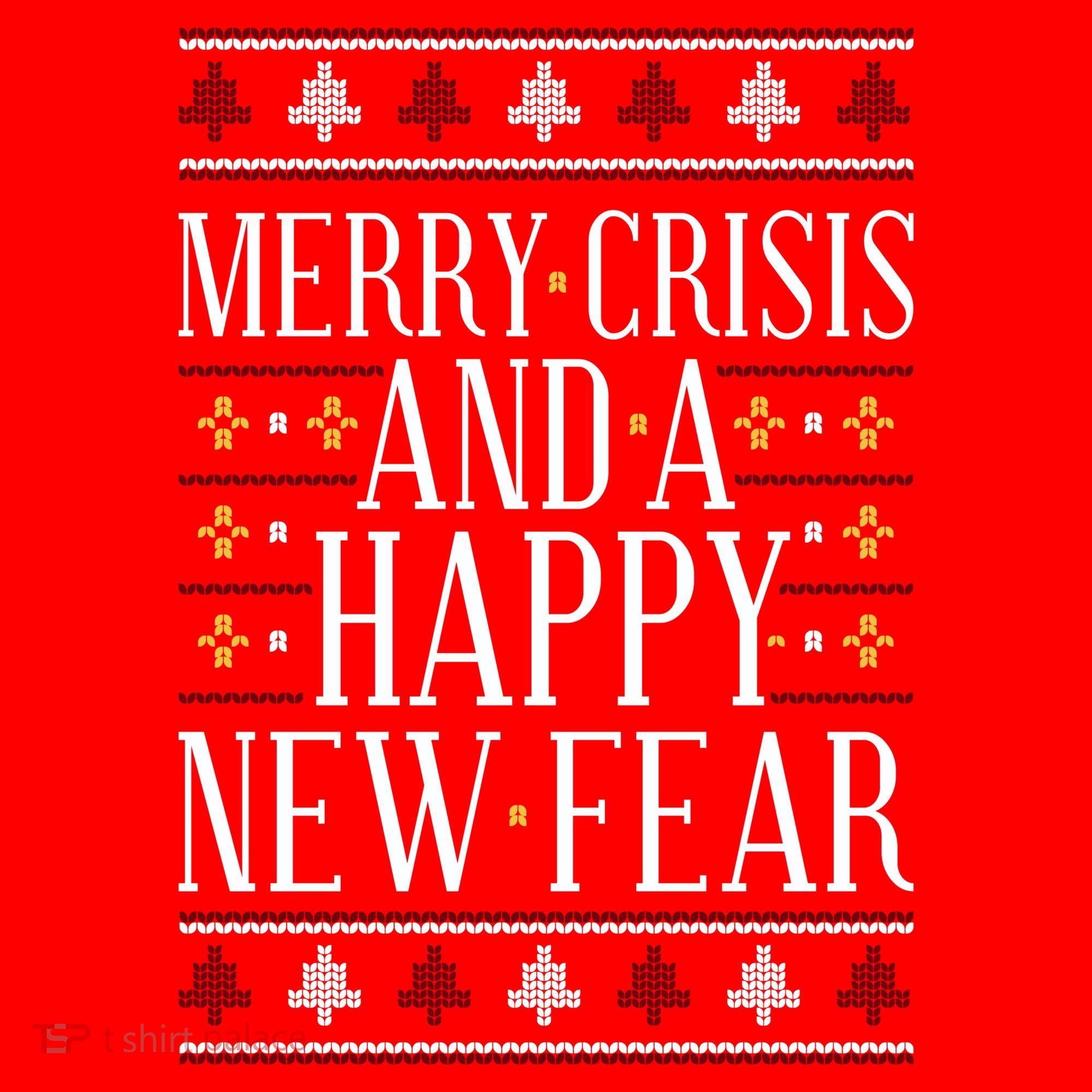 Merry Crisis Ugly Christmas Sweater Hat