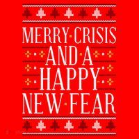 Merry Crisis Ugly Christmas Sweater Tank Top thumb 6