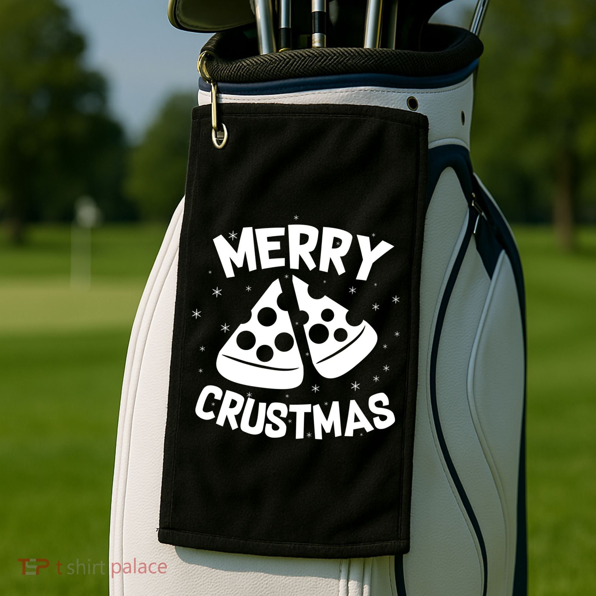 Merry Crustmas Golf Towel