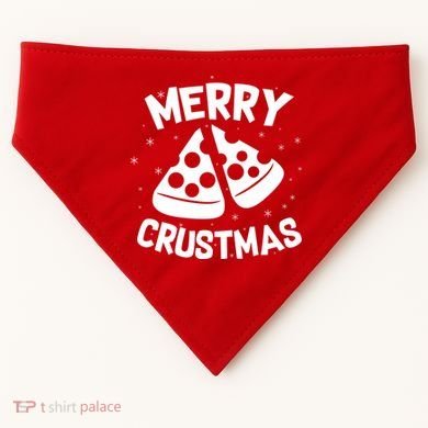 Merry Crustmas USA-Made Doggie Bandana