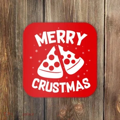 Merry Crustmas Coaster
