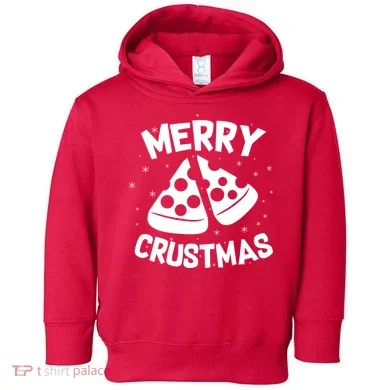 Merry Crustmas Toddler Hoodie