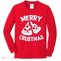 Merry Crustmas Kids Long Sleeve Shirt thumb 0