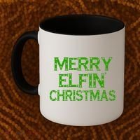 Merry Elfin' Christmas Coffee Mug thumb 2