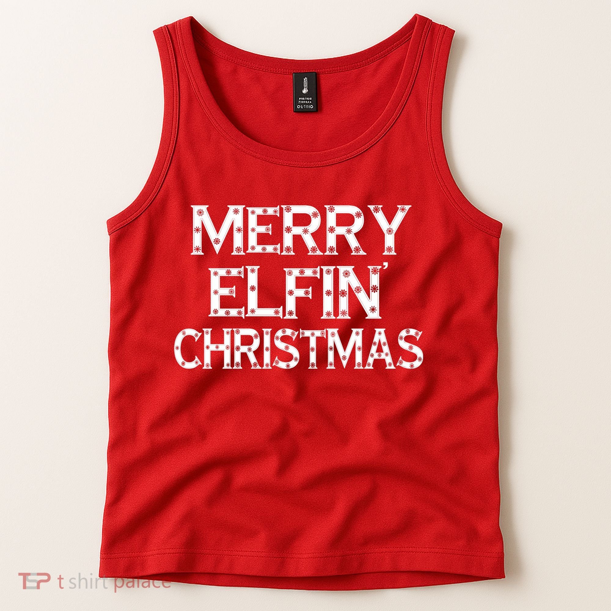 Merry Elfin' Christmas Tank Top