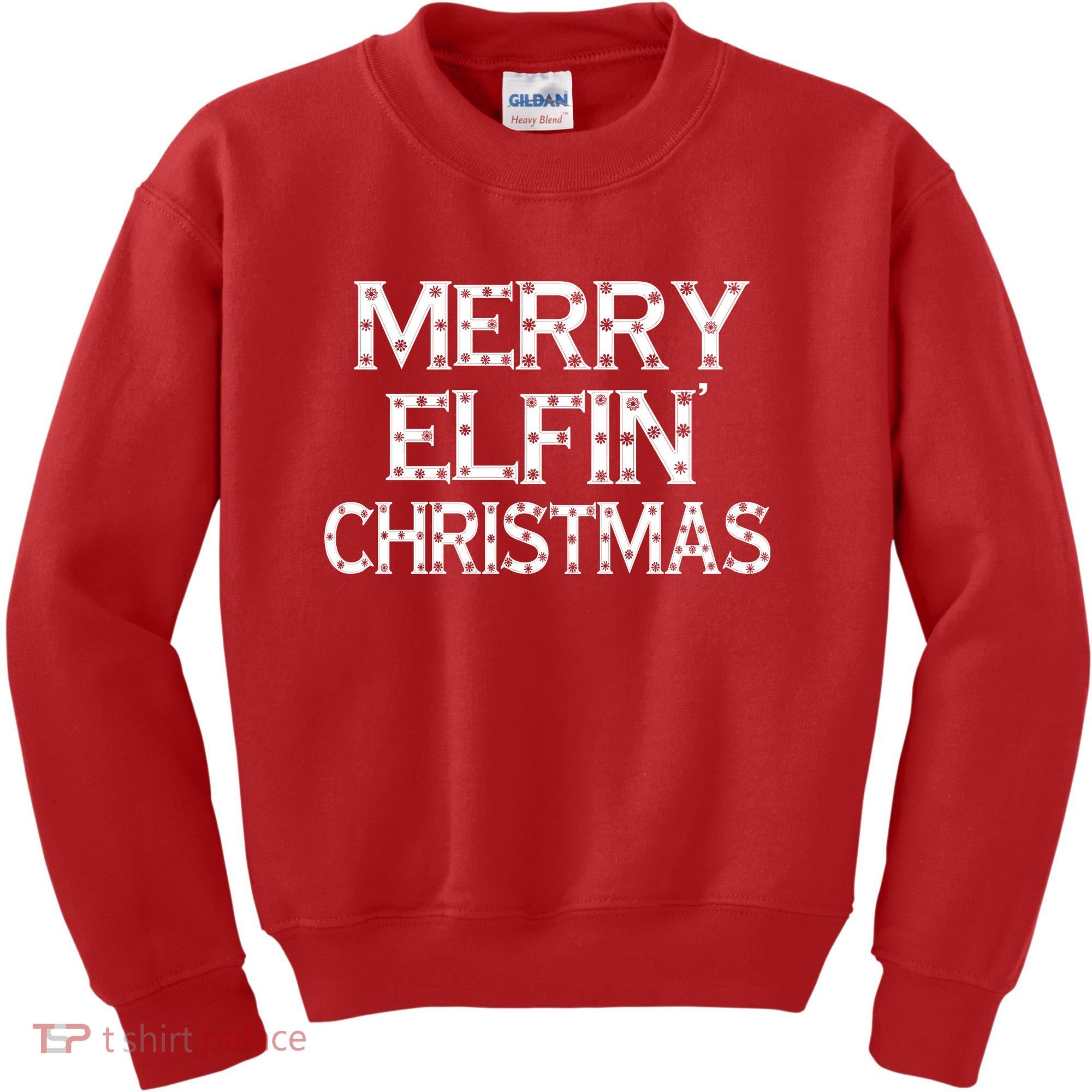 Merry Elfin' Christmas Kids Sweatshirt