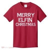 Merry Elfin' Christmas Kids T-Shirt thumb 0