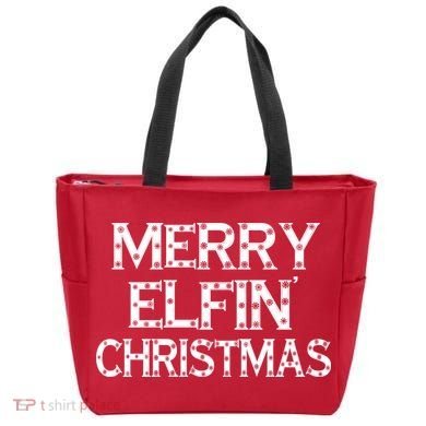 Merry Elfin' Christmas Tote Bag