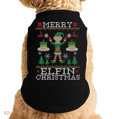 Merry Elfin Christmas Elf Ugly Doggie Tank