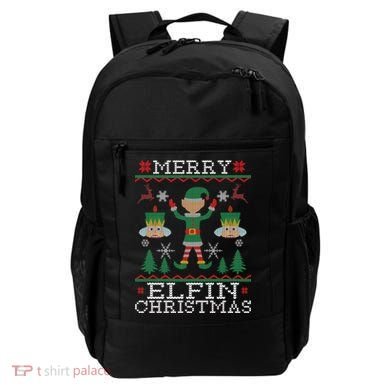 Merry Elfin Christmas Elf Ugly Backpack