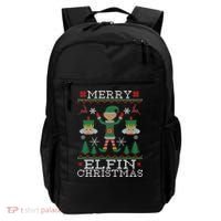 Merry Elfin Christmas Elf Ugly Backpack thumb 0