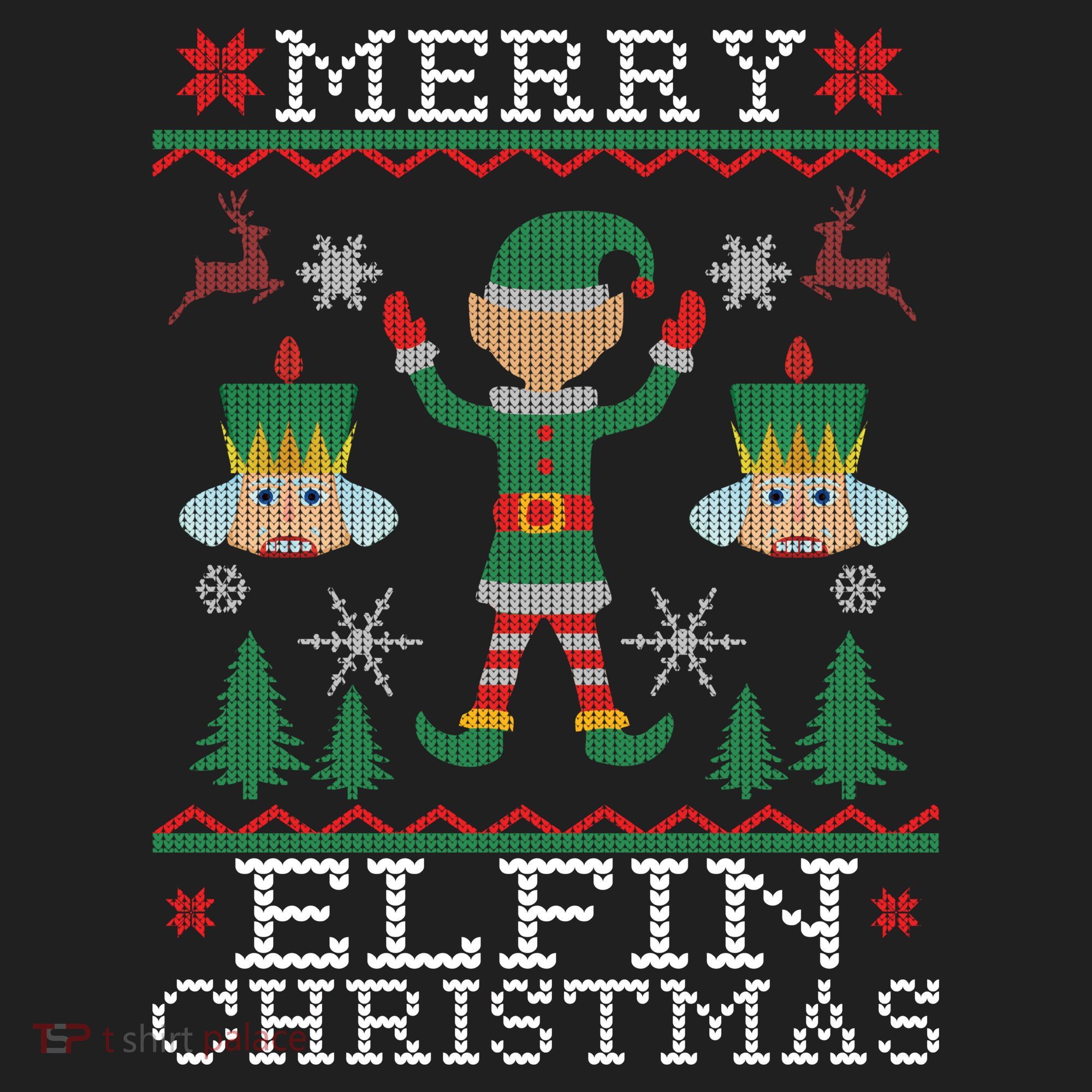 Merry Elfin Christmas Elf Ugly Beanie