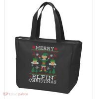 Merry Elfin Christmas Elf Ugly Tote Bag thumb 3