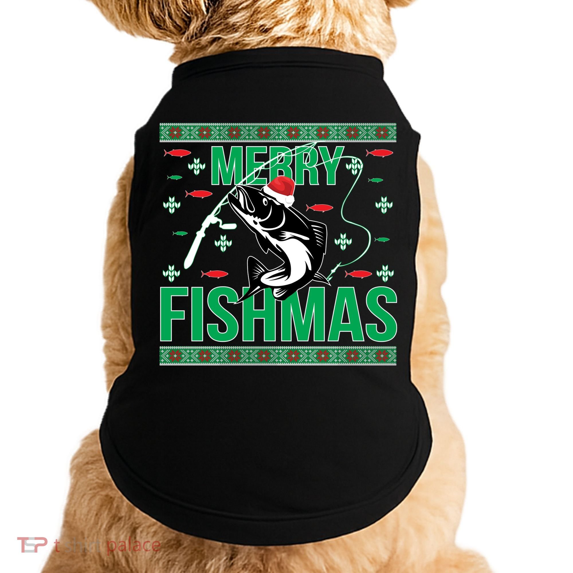 Merry Fishmas Doggie Tank