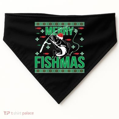 Merry Fishmas USA-Made Doggie Bandana