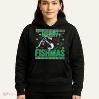 Merry Fishmas Hoodie thumb 5