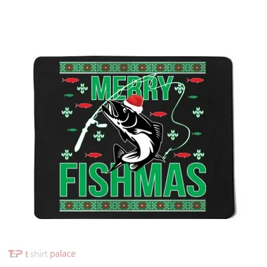 Merry Fishmas Mousepad
