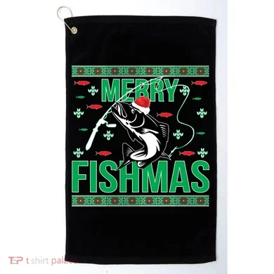 Merry Fishmas Golf Towel
