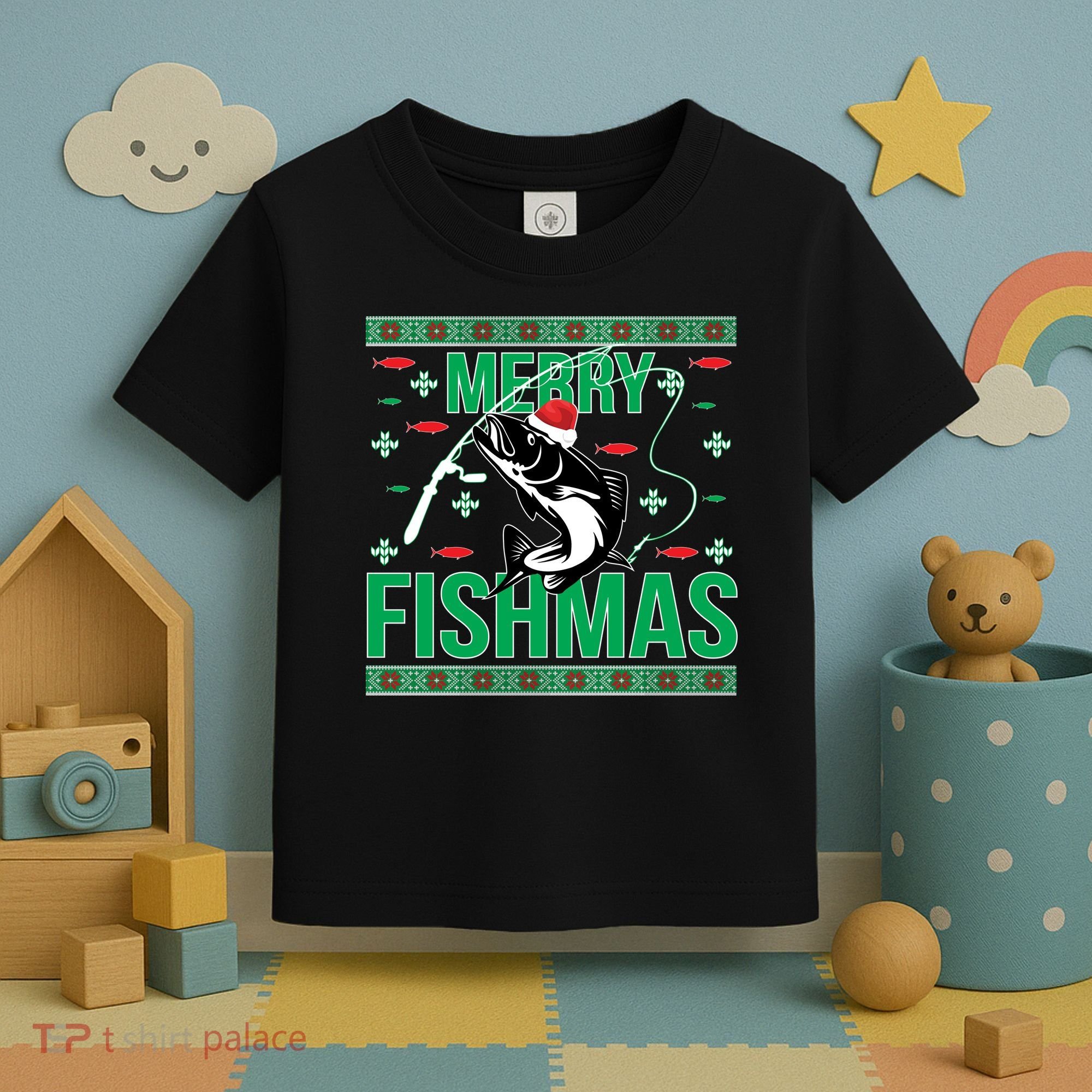 Merry Fishmas Toddler T-Shirt