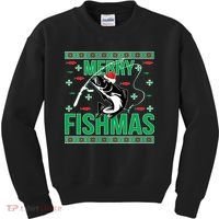 Merry Fishmas Kids Sweatshirt thumb 0