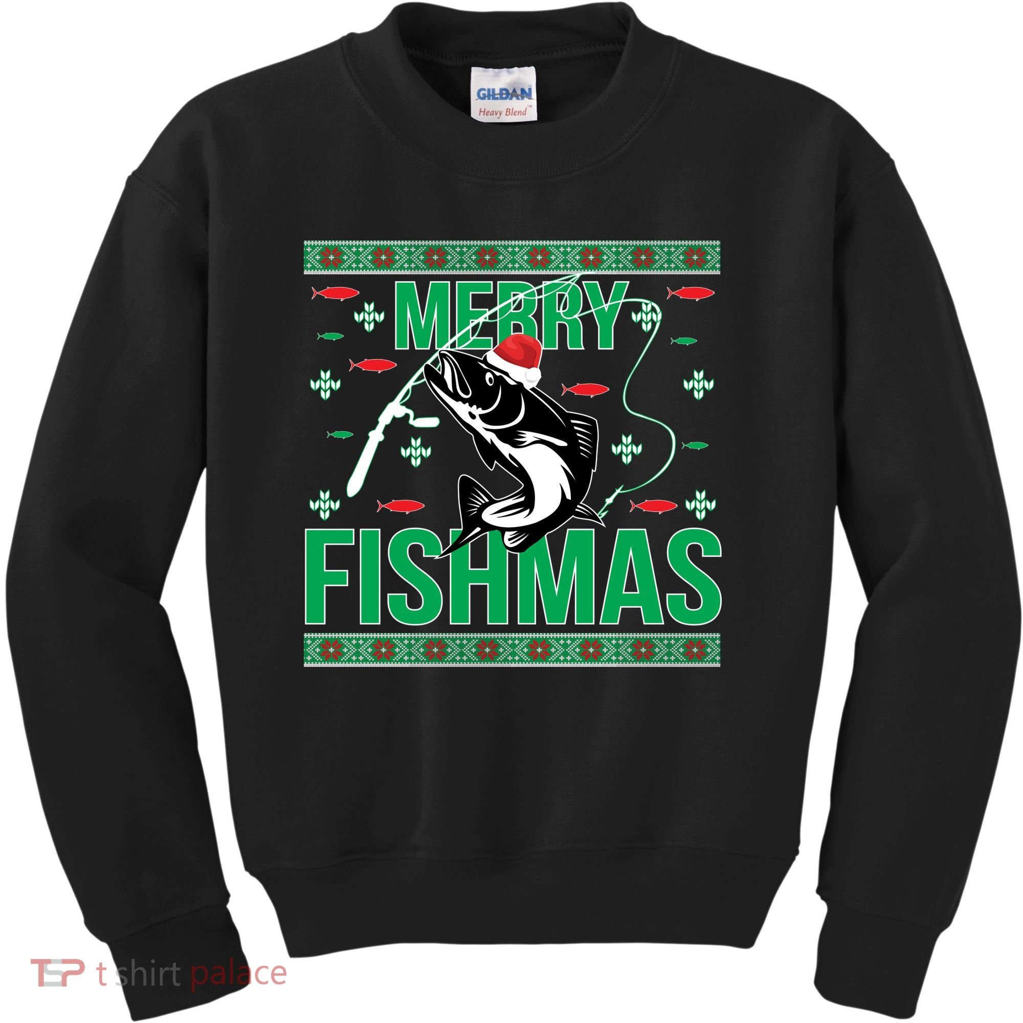 Merry Fishmas Kids Sweatshirt