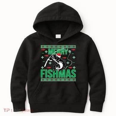 Merry Fishmas Kids Hoodie