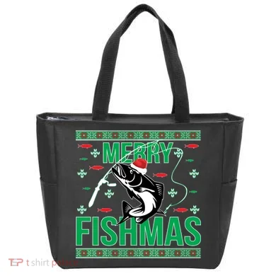 Merry Fishmas Tote Bag